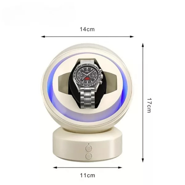 Remontoir montre LED arrondi compact – Boîtier design luxe, remontage automatique silencieux, idéal collectionneurs – Image 3