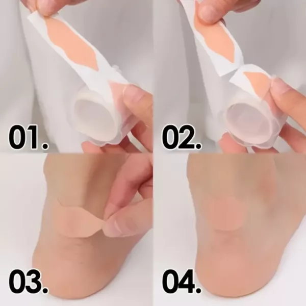 Coussinet gel adhésif ampoules pieds – Soulage instantanément la douleur – Confort absolu talon & orteils – Anti-frottement discret – Image 8