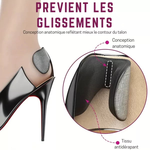 Coussinet talon antidérapant chaussure grande – Confort extrême et maintien optimal toute la journée – Image 5