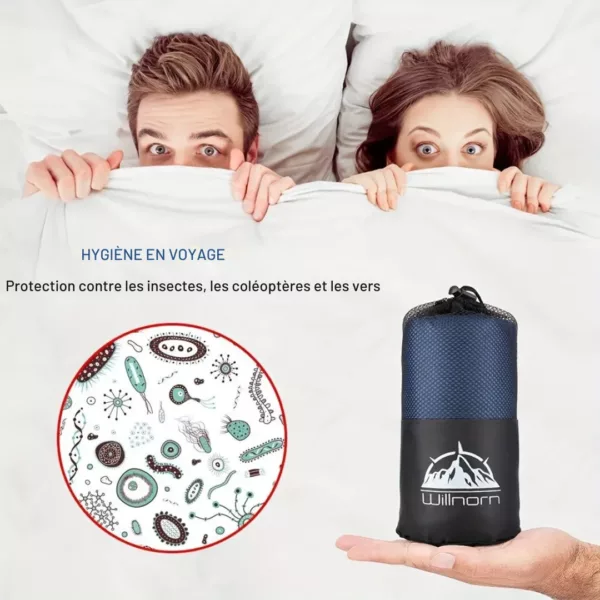 Drap de sac couchage microfibre – Image 7
