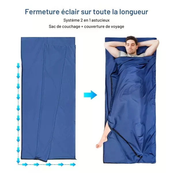 Drap de sac couchage microfibre – Image 4