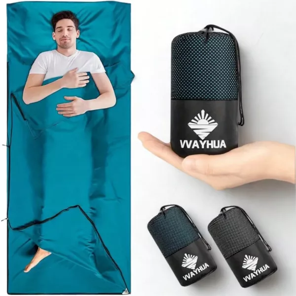 Drap sac de couchage compact zippé