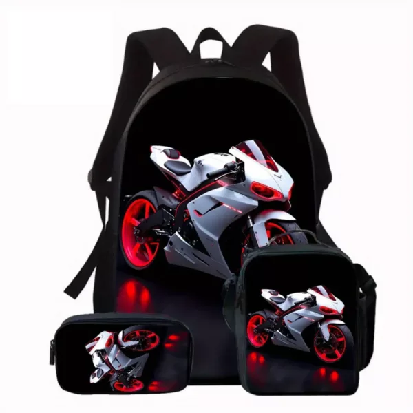 Ensemble sac moto imprimé racing – Image 2