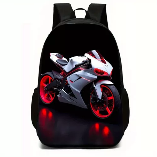 Ensemble sac moto imprimé racing