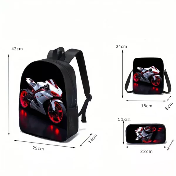 Ensemble sac moto imprimé racing – Image 3