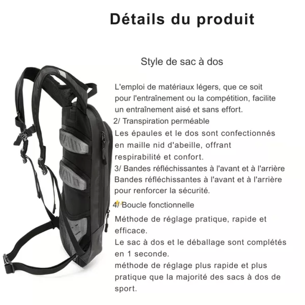 Sac à dos moto léger sportif – Image 2