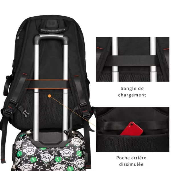 Sac à dos moto filet antivol – Image 5