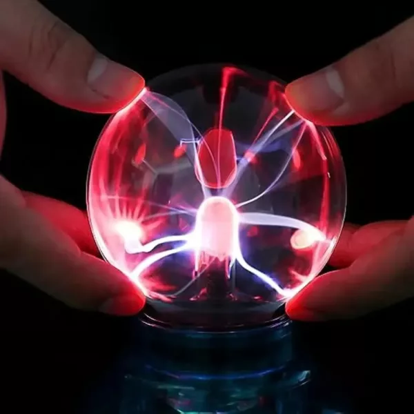 Lampe boule plasma USB décorative – Ambiance futuriste & effet lumineux hypnotique pour bureau ou salon – Image 4