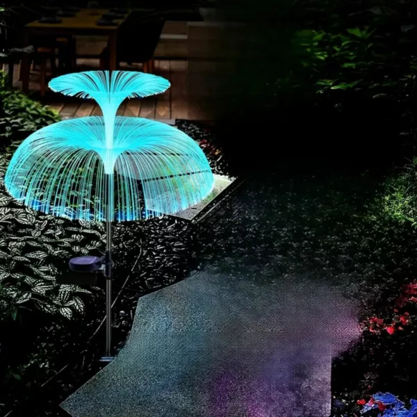 Lampe solaire fibre optique champignon – Image 3