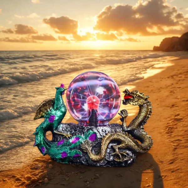 Lampe plasma dragon phénix tactile – Ambiance magique et interactive pour une déco spectaculaire – Image 3