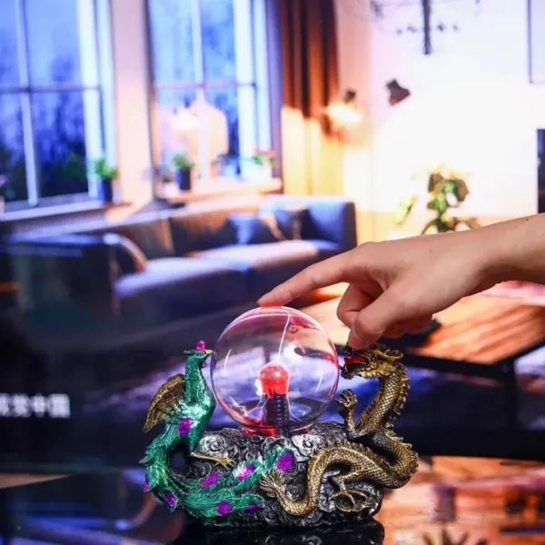 Lampe plasma dragon phénix tactile – Ambiance magique et interactive pour une déco spectaculaire – Image 4