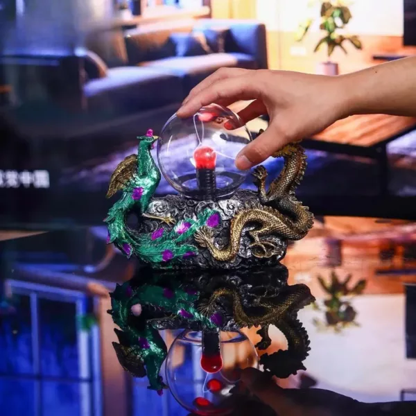 Lampe plasma dragon phénix tactile – Ambiance magique et interactive pour une déco spectaculaire – Image 6