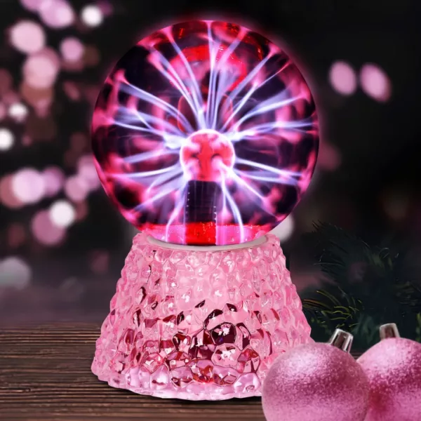 Lampe plasma sonore sphérique tactile – Effets lumineux interactifs et ambiance futuriste pour votre intérieur – Image 2