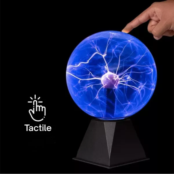 Lampe sphère plasma ionique tactile – Effets lumineux hypnotiques – Idéal déco chambre ou bureau high-tech – Image 5
