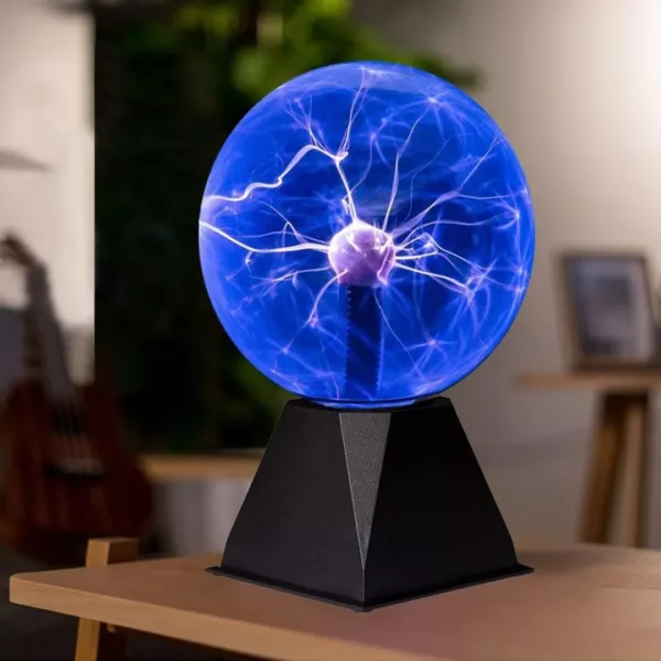 Lampe sphère plasma ionique tactile – Effets lumineux hypnotiques – Idéal déco chambre ou bureau high-tech – Image 2
