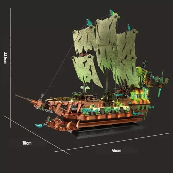 Lego bateau pirate maudit aux voiles vertes – Image 2