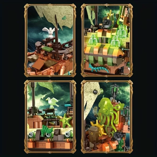 Lego bateau pirate maudit aux voiles vertes – Image 3