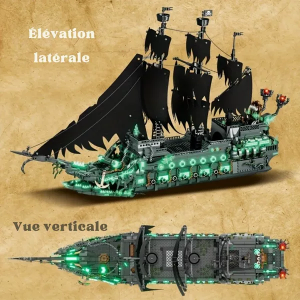 Lego bateau pirate squelette lumineux géant – Image 2