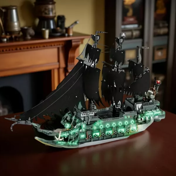 Lego bateau pirate squelette lumineux géant