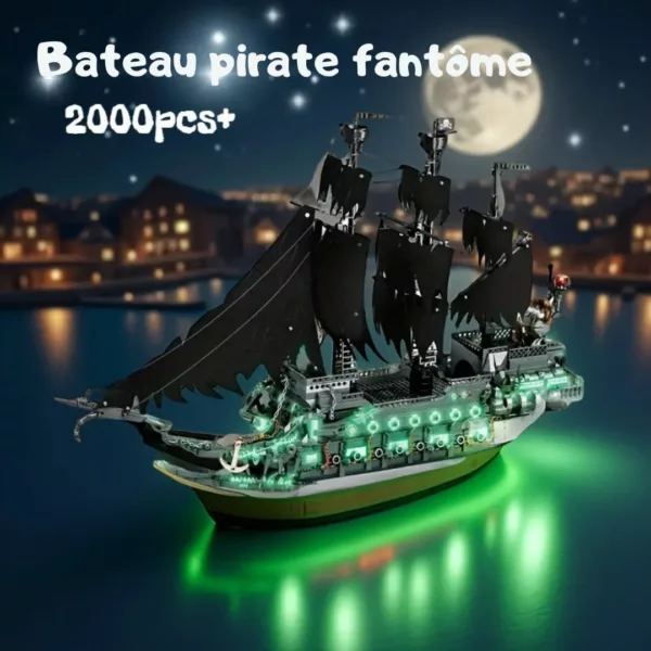 Lego bateau pirate squelette lumineux géant – Image 5