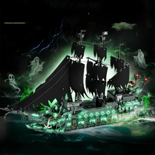 Lego bateau pirate squelette lumineux géant – Image 4
