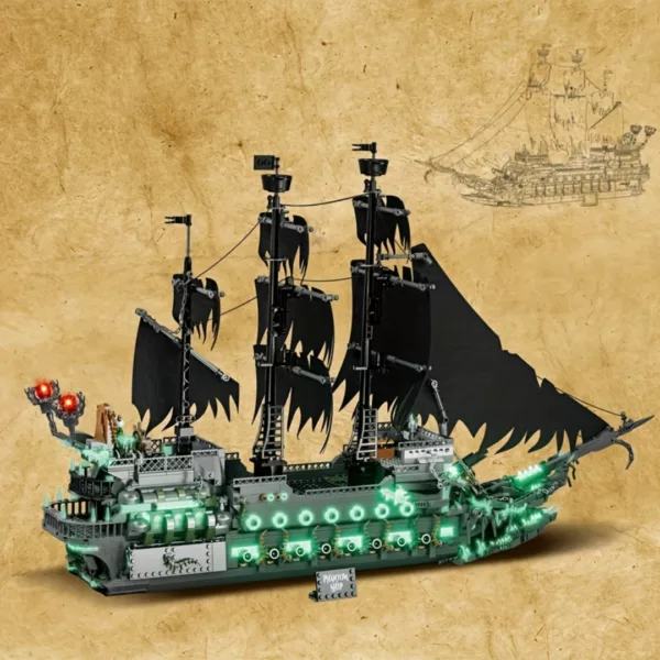 Lego bateau pirate squelette lumineux géant – Image 3