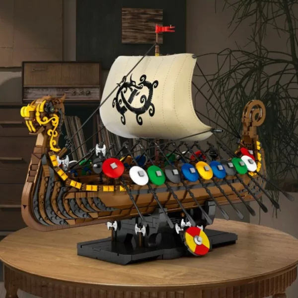 Lego bateau viking guerriers et boucliers – Construction épique pour aventuriers dès 8 ans – Cadeau idéal et ludique