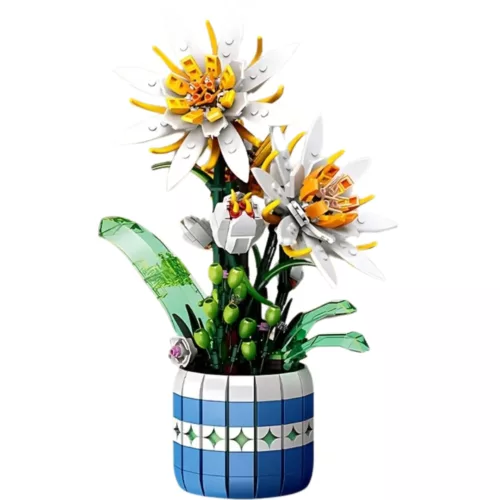 Lego bouquet de fleurs edelweiss alpines