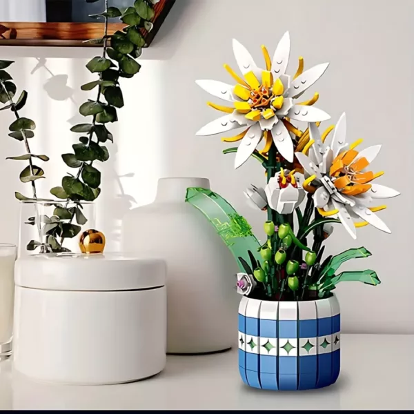 Lego bouquet de fleurs edelweiss alpines – Image 2