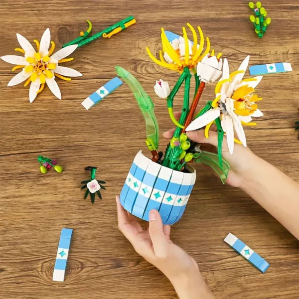 Lego bouquet de fleurs edelweiss alpines – Image 5