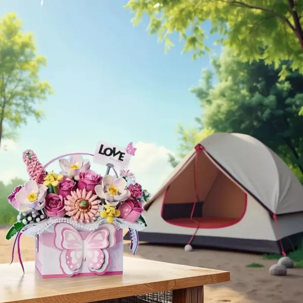 Lego bouquet de fleurs en boîte papillon – Image 5