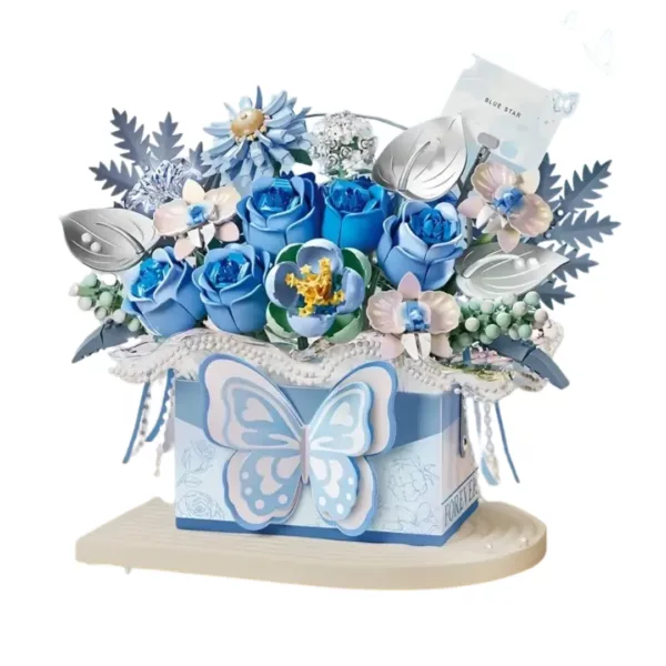 Lego bouquet de fleurs en boîte papillon