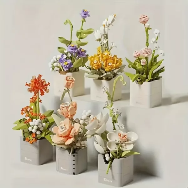 Lego bouquet de fleurs miniatures variées