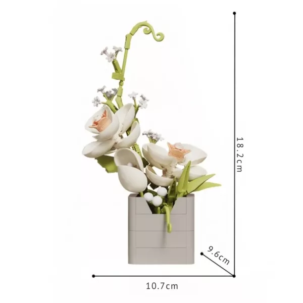 Lego bouquet de fleurs miniatures variées – Image 3