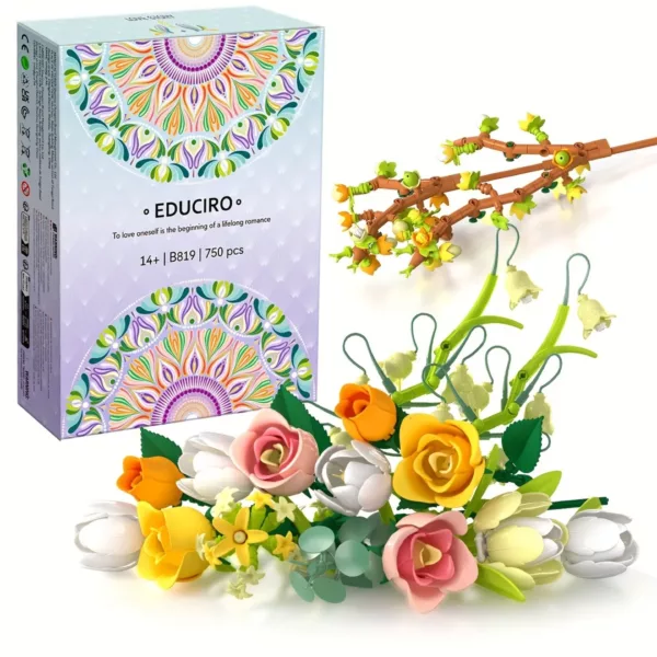 Lego bouquet de fleurs orientales luxueuses