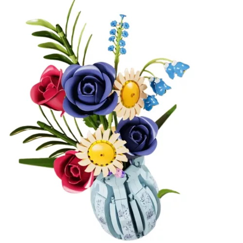 Lego bouquet de fleurs tropicales décoratif