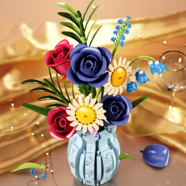 Lego bouquet de fleurs tropicales décoratif – Image 2