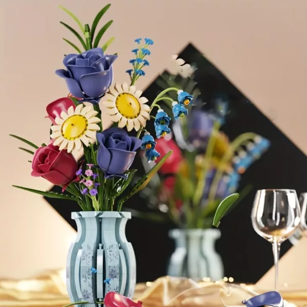 Lego bouquet de fleurs tropicales décoratif – Image 4