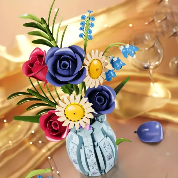 Lego bouquet de fleurs tropicales décoratif – Image 6