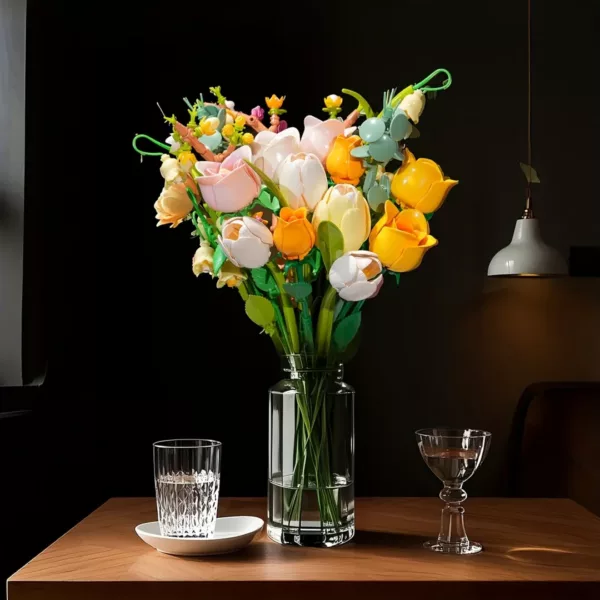 Lego bouquet de fleurs tulipes pastel – Image 2