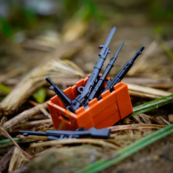 Lego militaire armes 110 pièces noires – Accessoires réalistes pour combats épiques et missions tactiques – Image 5