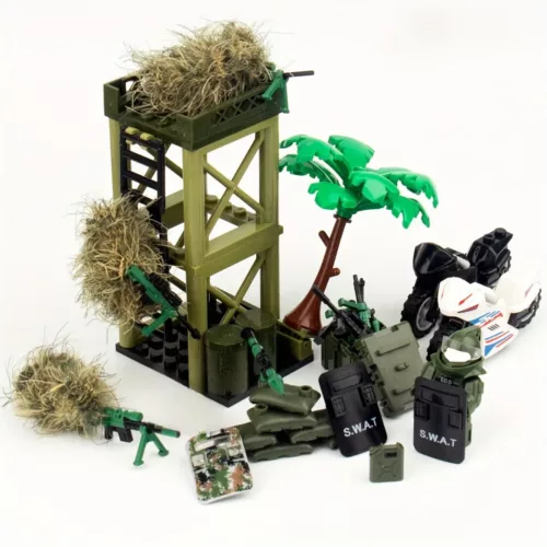 Lego militaire base tactique 260 pièces – Jeu de construction stratégique pour missions réalistes et aventures de combat