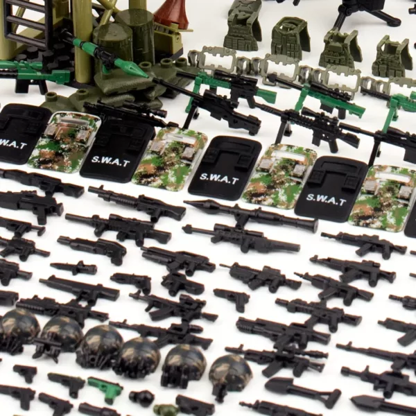 Lego militaire base tactique 260 pièces – Jeu de construction stratégique pour missions réalistes et aventures de combat – Image 2