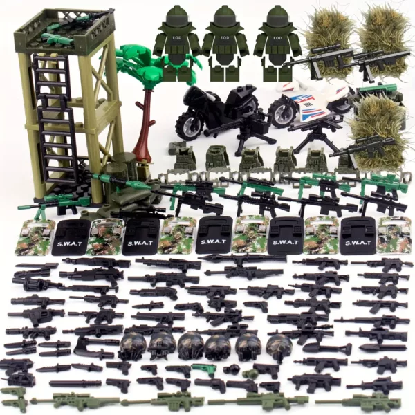 Lego militaire base tactique 260 pièces – Jeu de construction stratégique pour missions réalistes et aventures de combat – Image 4