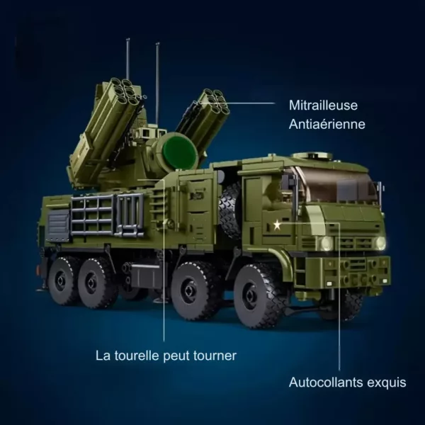Lego militaire camion défense aérienne – Jeu de construction stratégique pour missions de combat réalistes – Image 4