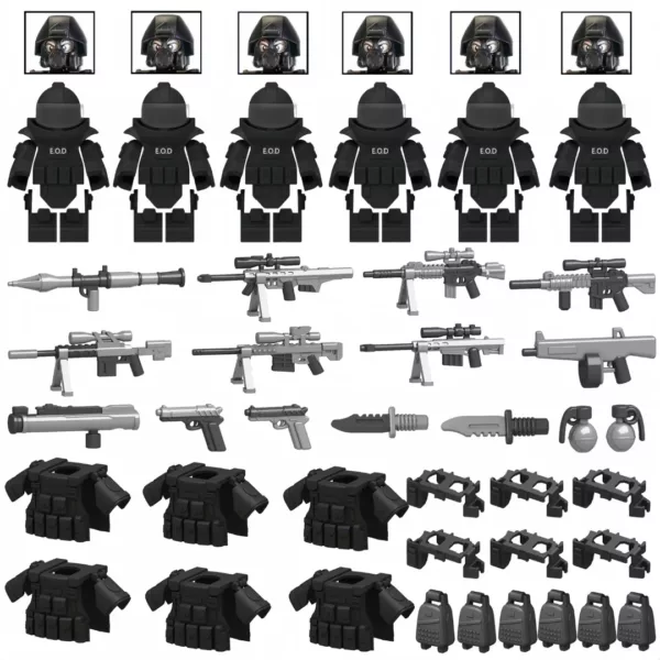 Lego militaire forces spéciales tactique – Set de combat réaliste pour missions intenses – Cadeau idéal passion armée enfants/adultes – Image 2