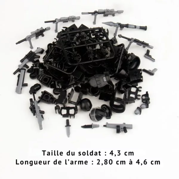 Lego militaire forces spéciales tactique – Set de combat réaliste pour missions intenses – Cadeau idéal passion armée enfants/adultes – Image 3