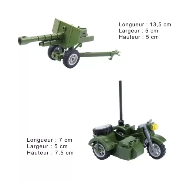 Lego militaire guerre mondiale 300 pièces – Jeu de construction réaliste pour fans d’histoire et aventure stratégique – Image 3