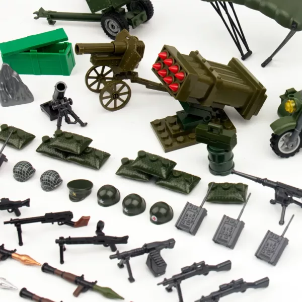Lego militaire guerre mondiale 300 pièces – Jeu de construction réaliste pour fans d’histoire et aventure stratégique – Image 4