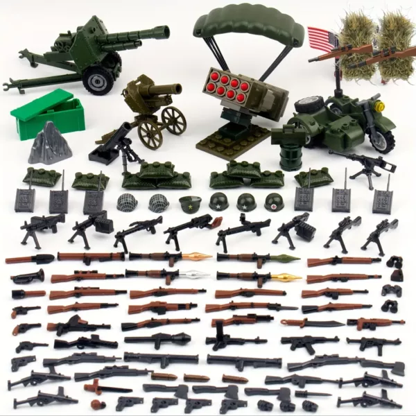 Lego militaire guerre mondiale 300 pièces – Jeu de construction réaliste pour fans d’histoire et aventure stratégique – Image 2
